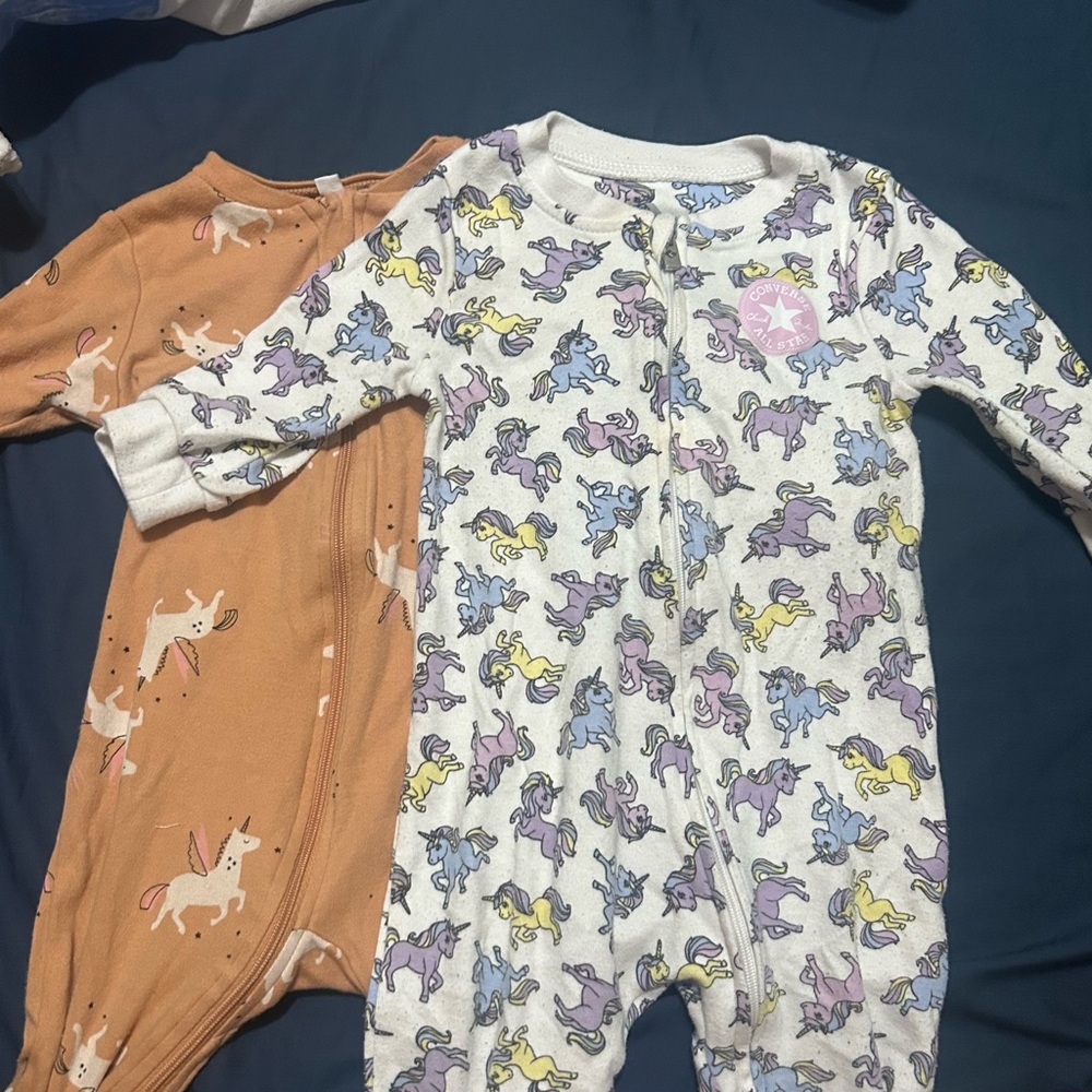 Unicorn Print Kids One Piece set - Multicolor